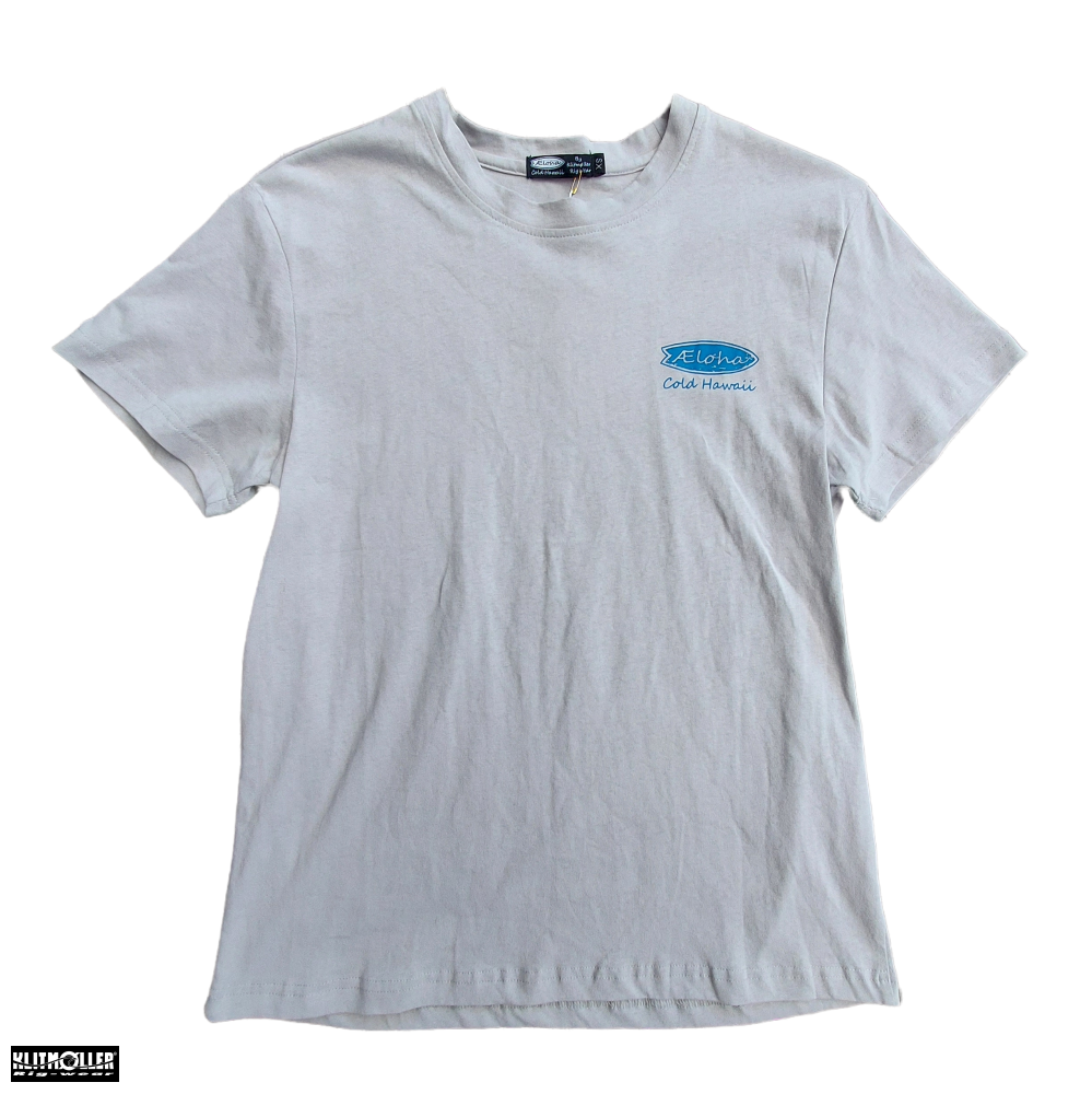 Old school vævet bomulds T-shirt (180gsm) lys grå - T-shirts - Klitmøller Rig Wear